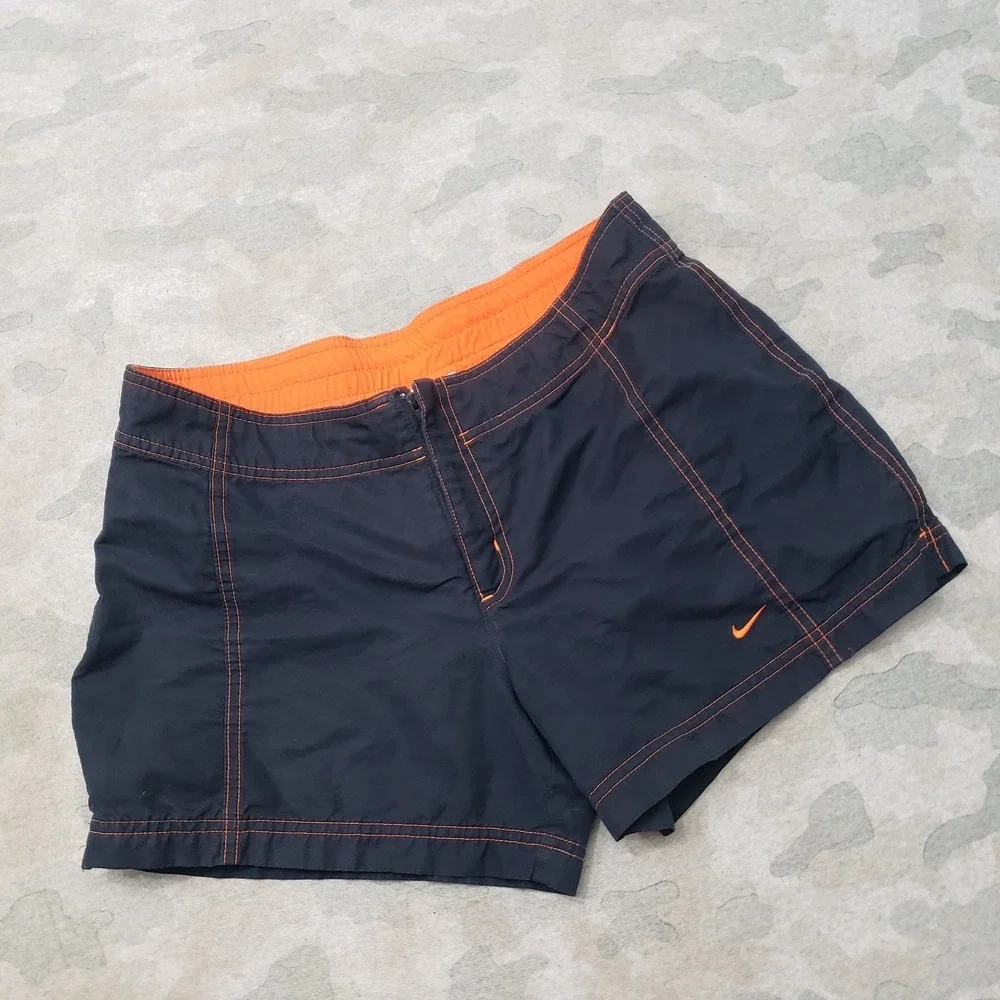 Vintage Nike Shorts Womens  Small Blue Y2k Pockets Drawstring